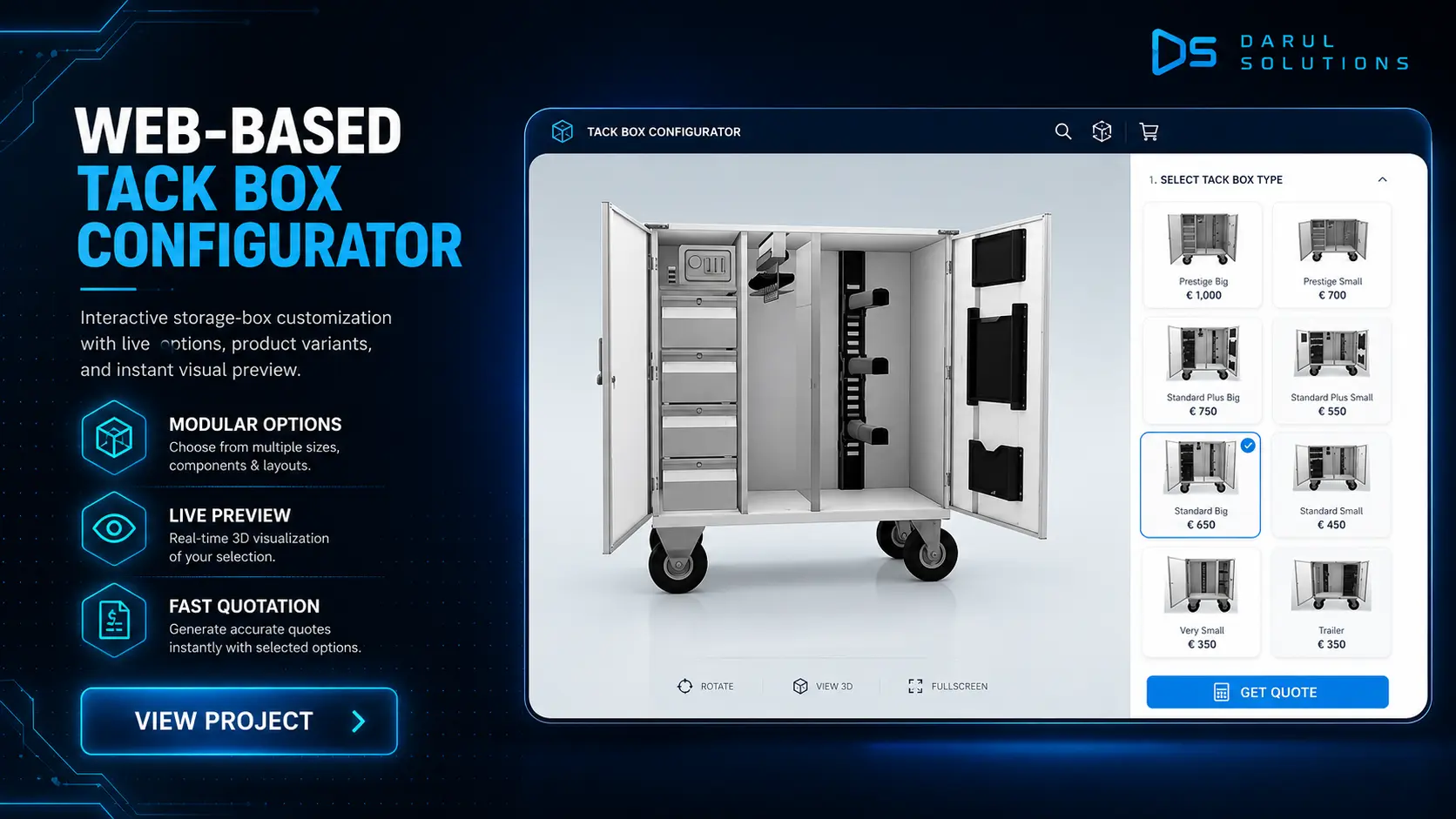Tack Box Configurator - Web Product Configurators visualization screenshot 1